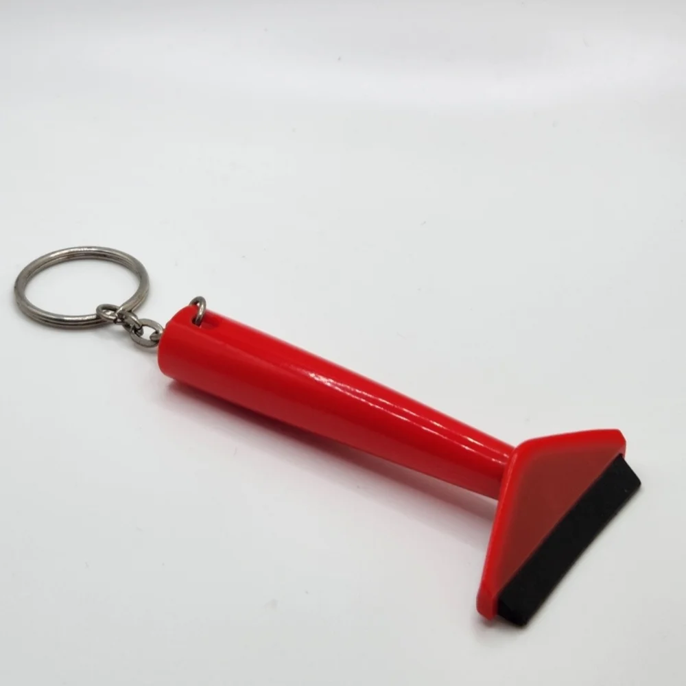Red Ice Scraper Keychain